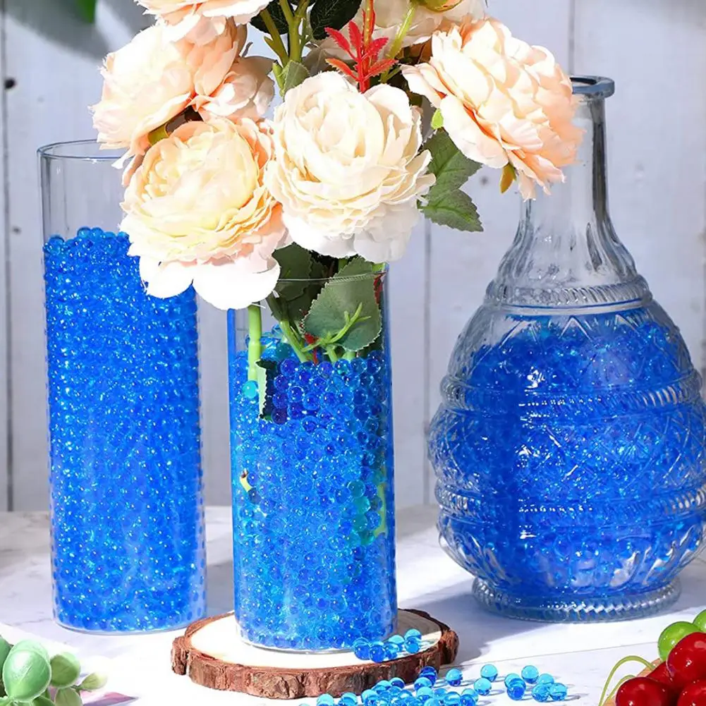 3000Pcs Water Beads Clear Gel Beads 2.5-3MM Vase Filler Colorful Expandable Bead Plant Floating Decorative Beads Home Decoration