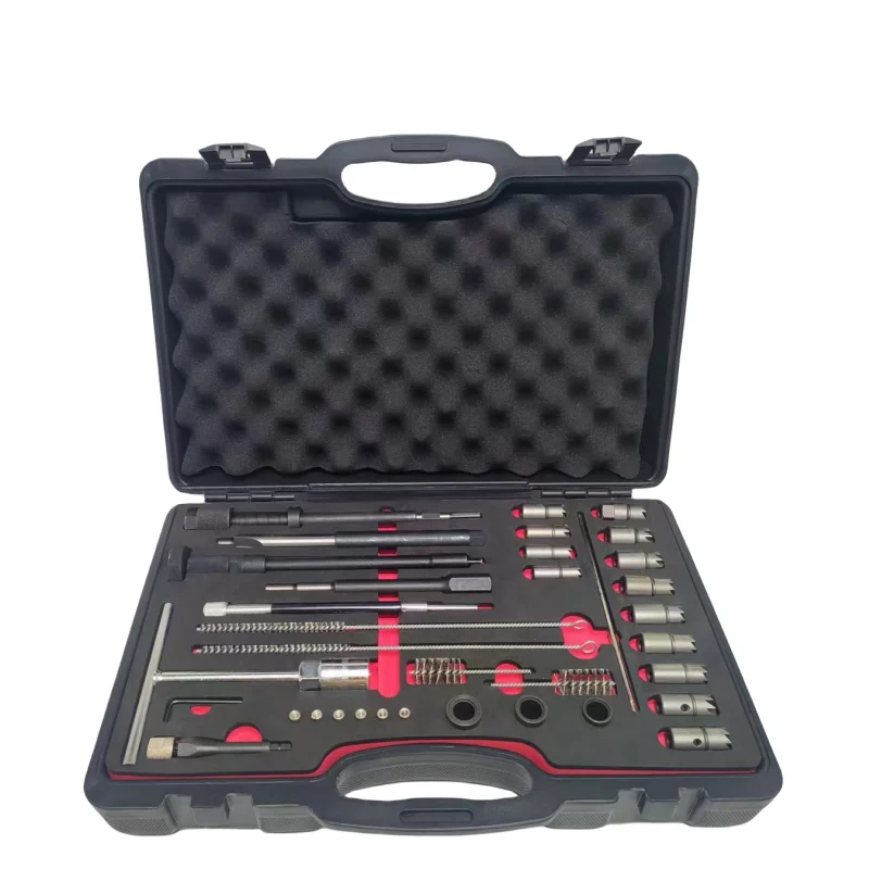 

35 PCS Diesel Injector Seat Cutter Set and Manhole Cleaning Set