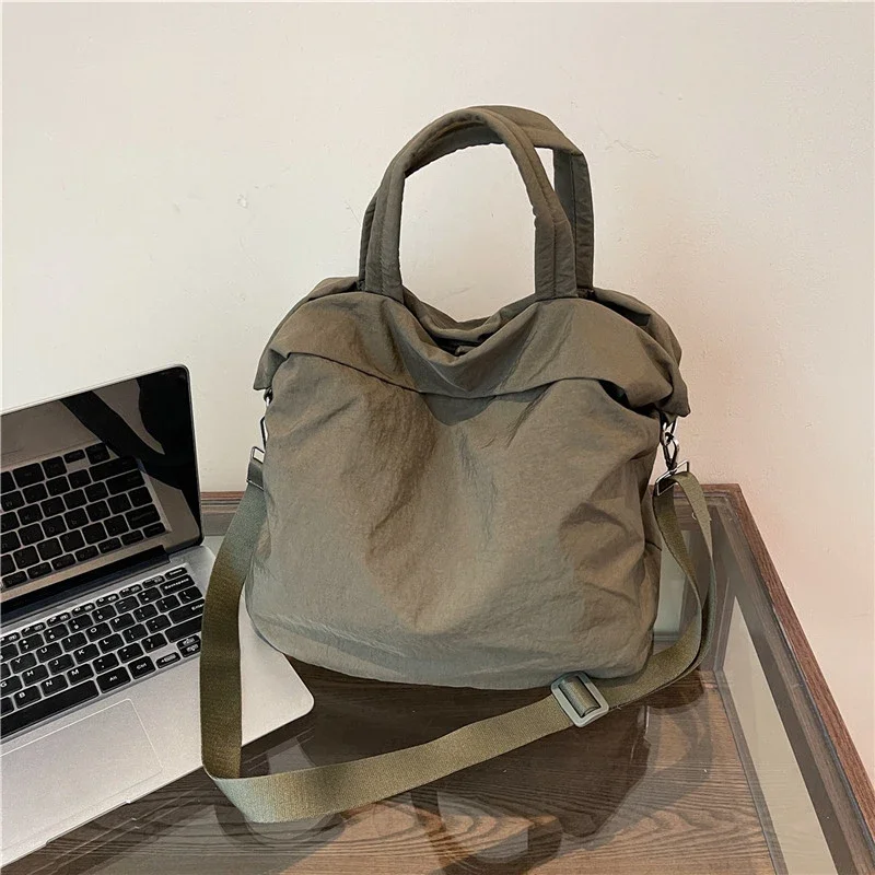 

Nylon Zipper Solid Shoulder Bags New Casual Tote Women's Bags on Sale 2024 Interior Compartment Sewing Thread Crossbody Bags