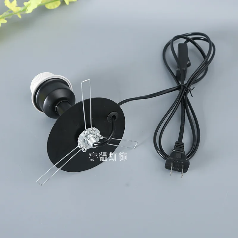 Spring short rod black table lamp accessories lamp holder vase ceramic wine bottle modification handmade