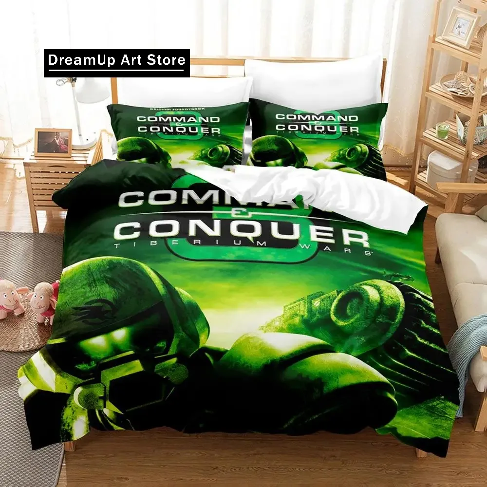 2023 Command And Conquer 3 Bedding Set Single Twin Full Queen King Size Bed Set Adult Kid Bedroom Duvetcover Sets