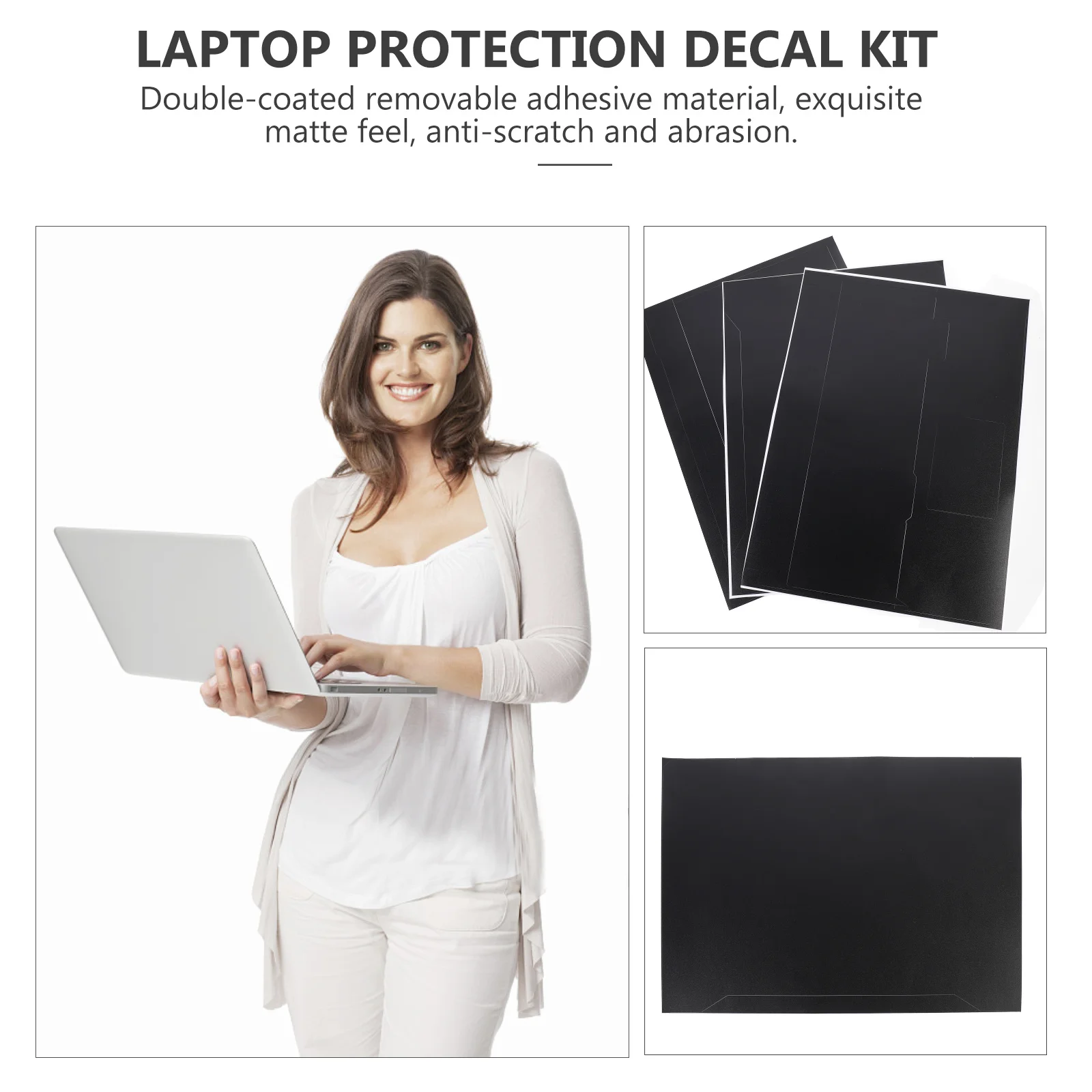

1Set Laptop Cover Keyboard Protector Decal Skin Anti-Scratch Sturdy Precise Positioning No Bubbles Residual Adhesive