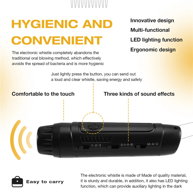 ELECT-Handheld Electronic Hand Emergency Whistle For Referees, For Teachers, C Coaches, Soccer Football Volleyball