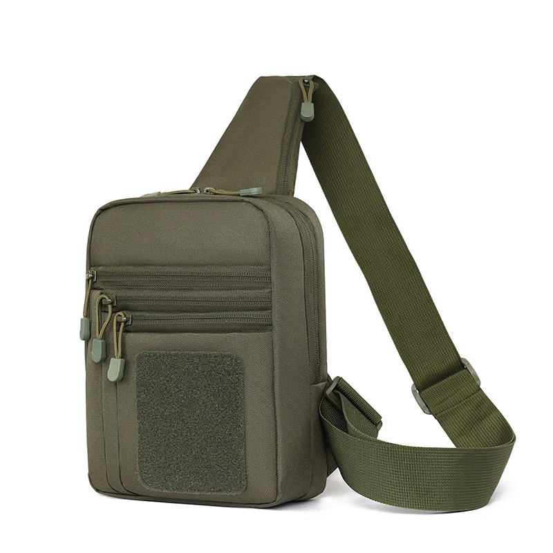 Taktische Umhängetasche für Herren – Leichte Brusttasche zum Wandern & Camping, mit sicheren Reißverschluss-Aufbewahrungstaschen – Detail 2