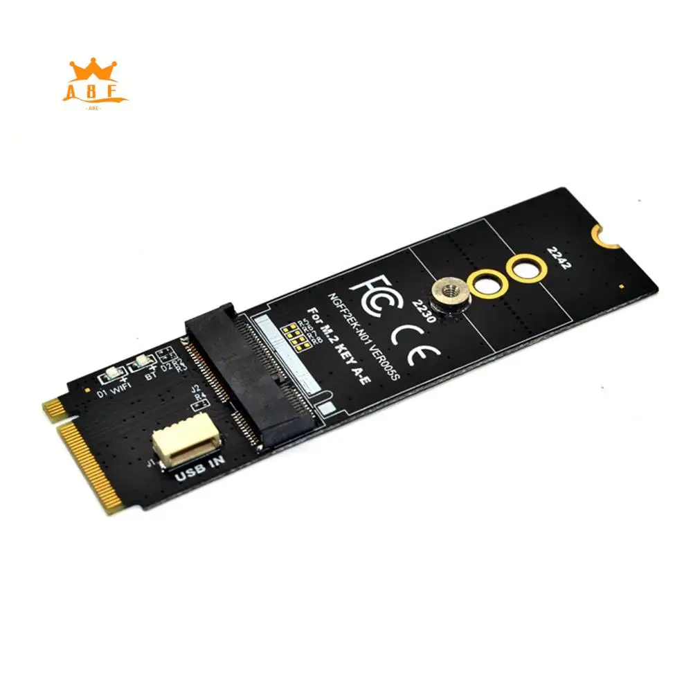 

A08E-1 Набор адаптеров M.2 KEY-M к KEY A-E/E Riser Card PCB черного цвета для модуля беспроводной сетевой карты M.2 NGFF PCIE Protocol