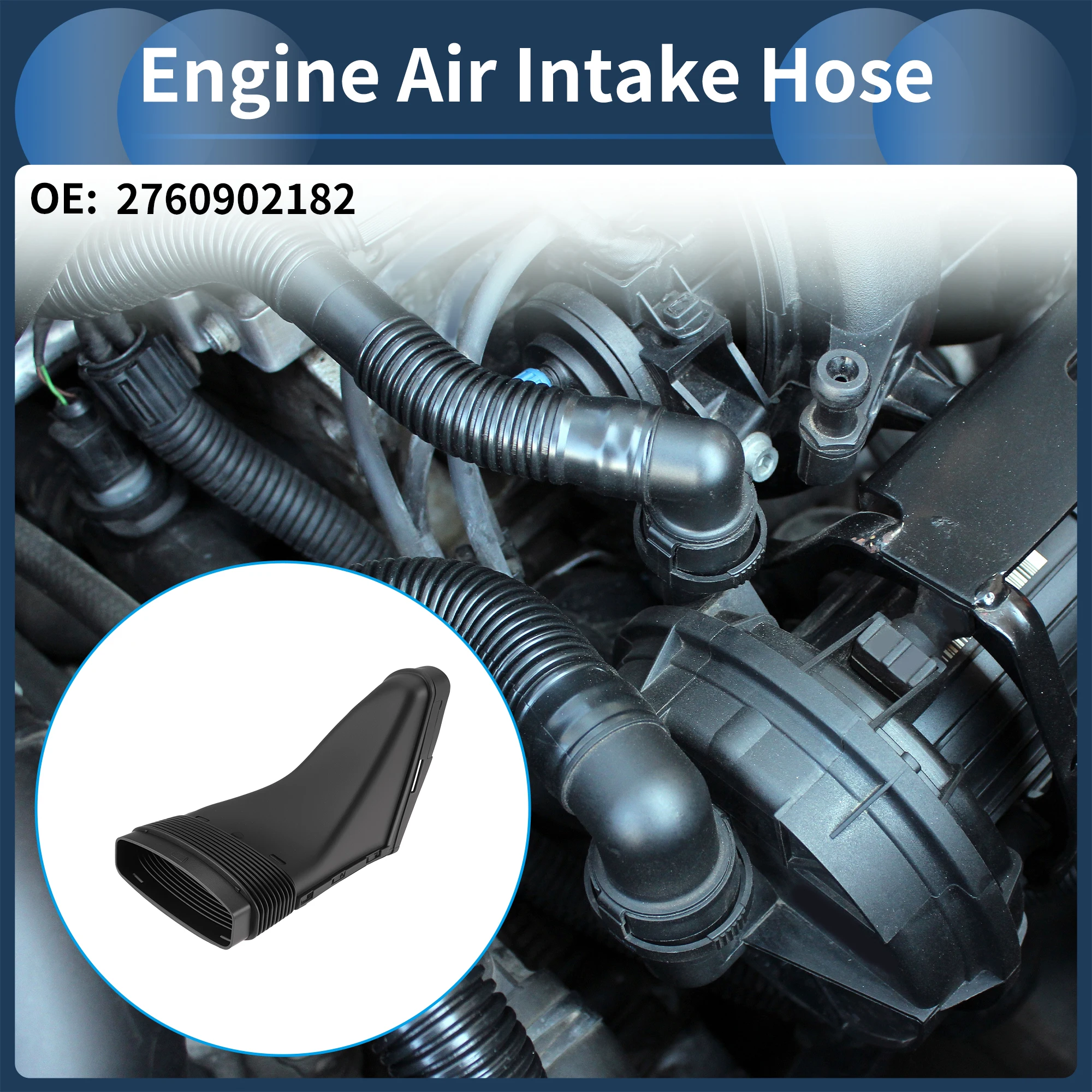 

X AUTOHAUX Engine Air Intake Hose for Mercedes-Benz E350 2012-2016 No.2760902182 Rubber