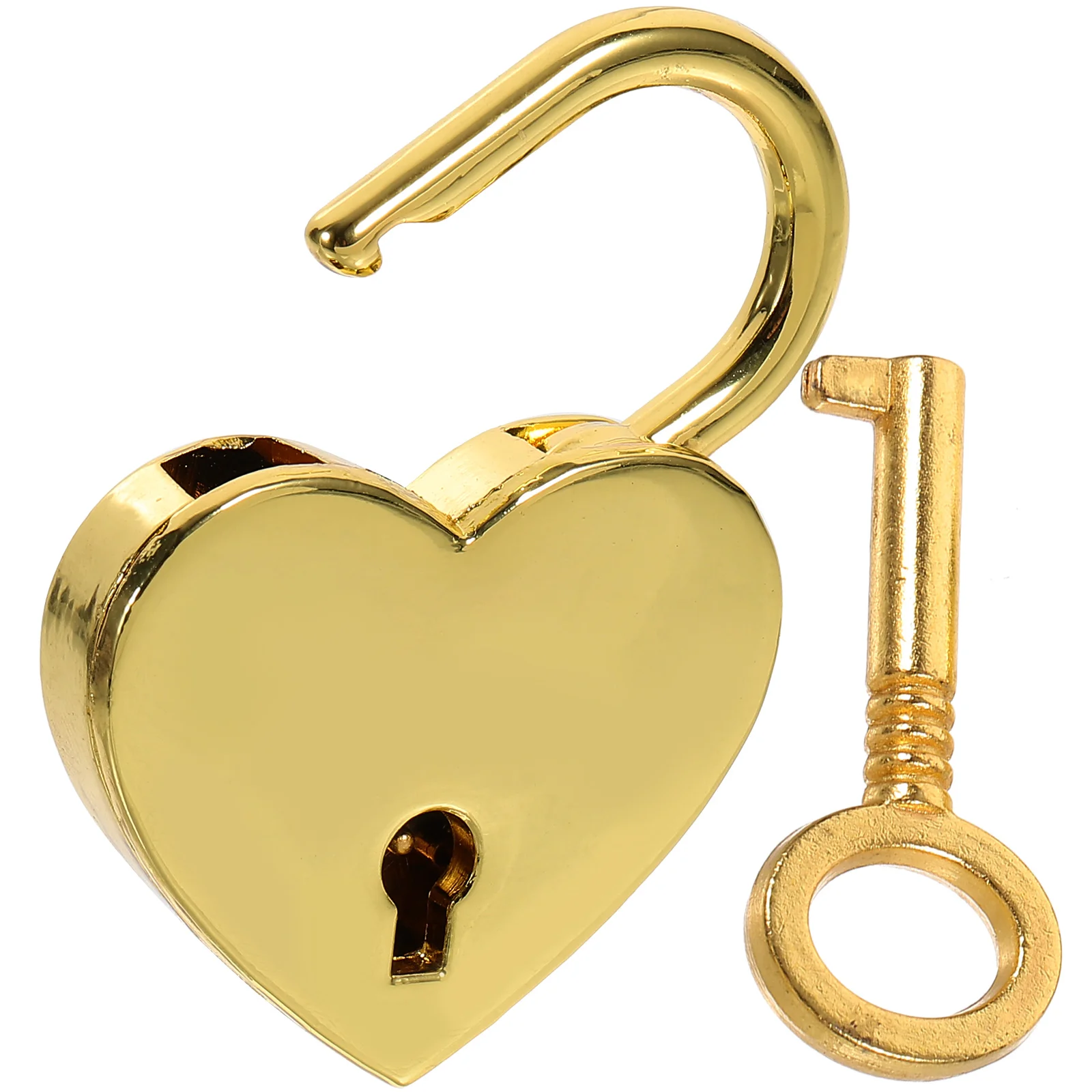 

Heart Shaped Lock Metal Small Padlocks Chest Backpack Gold Backpack Locks 1 Set Security Storage Suitcase Decor