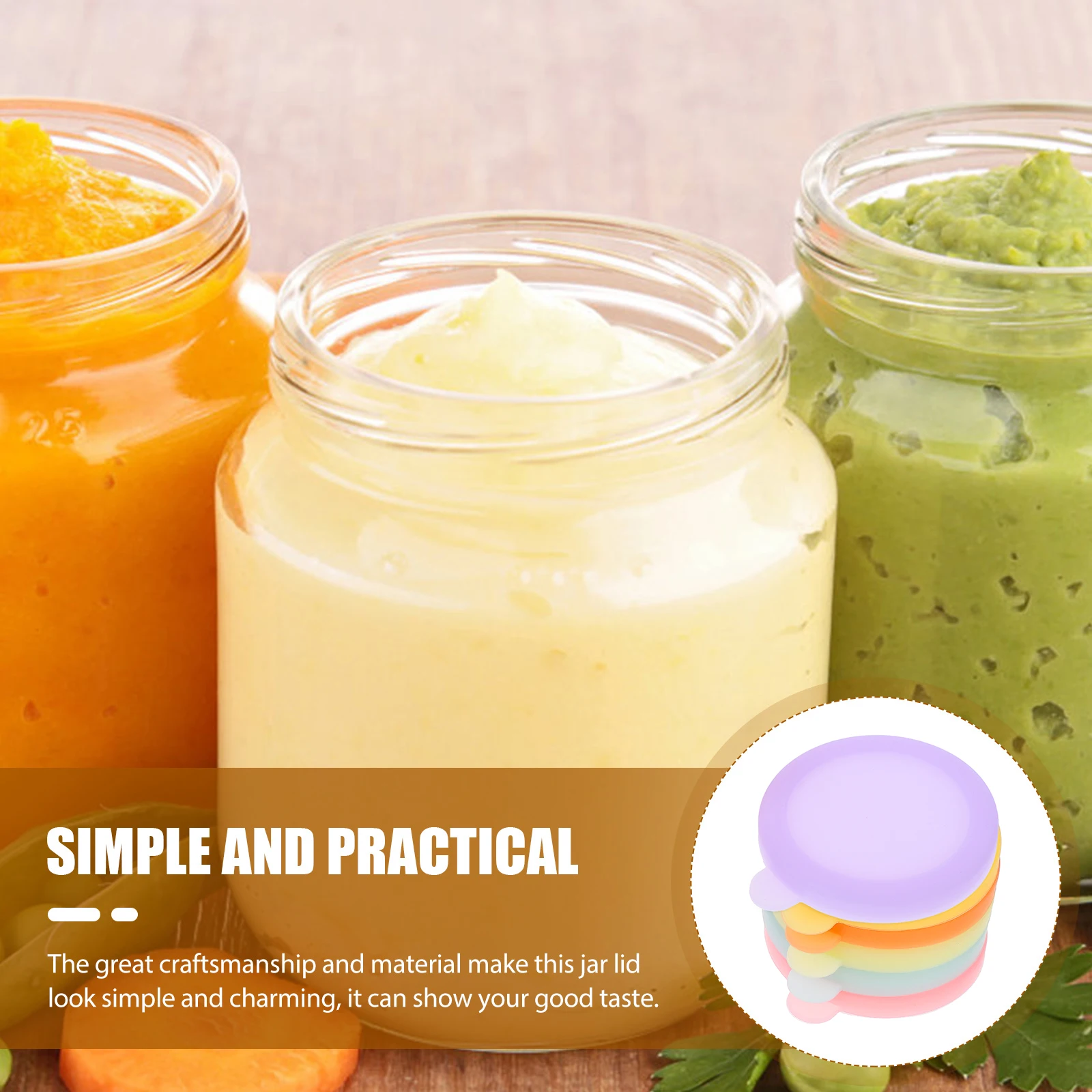 

6pcs Silicone Sauce Cups Lids Stretchable Reusable For Yogurt Containers Dipping Bowls Kitchen Condiment Dish Covers Small