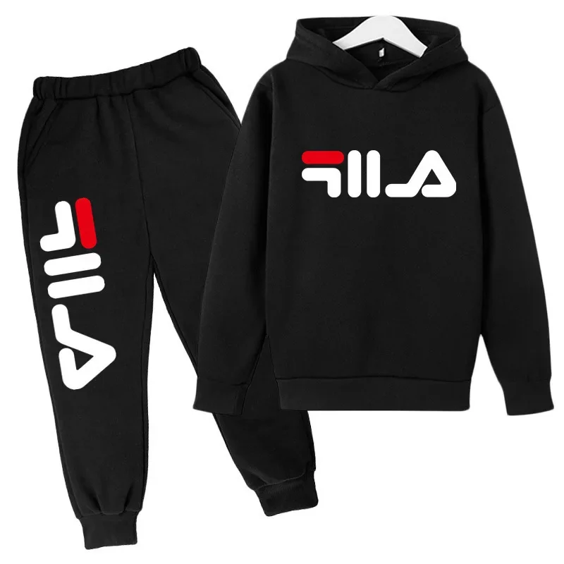 Casual Sports Top + Pants 2-piece Girl Suit 2025 Spring and Autumn Children's Boys and Girls3-14 Years Old Outdoor Jogging Suit