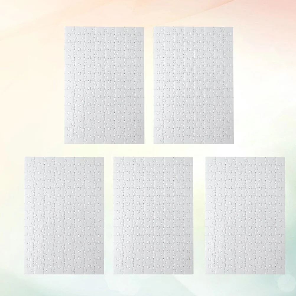 5 pçs a4 quebra-cabeça desenho em branco quebra-cabeças diy papel quebra-cabeça colorir artesanato para crianças adultos pintura desenho atividade jogo quebra-cabeças