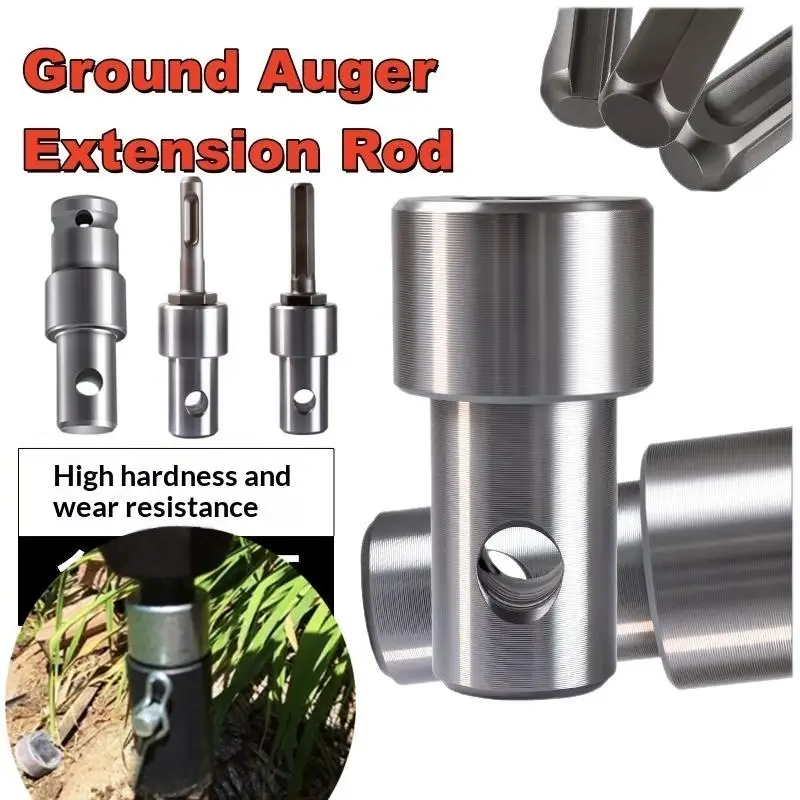 2 Slots Round Shank SDS Arbor Adapter 1Pcs High Strength Adaptor for Earth Auger Head Garden Landscaping Projects