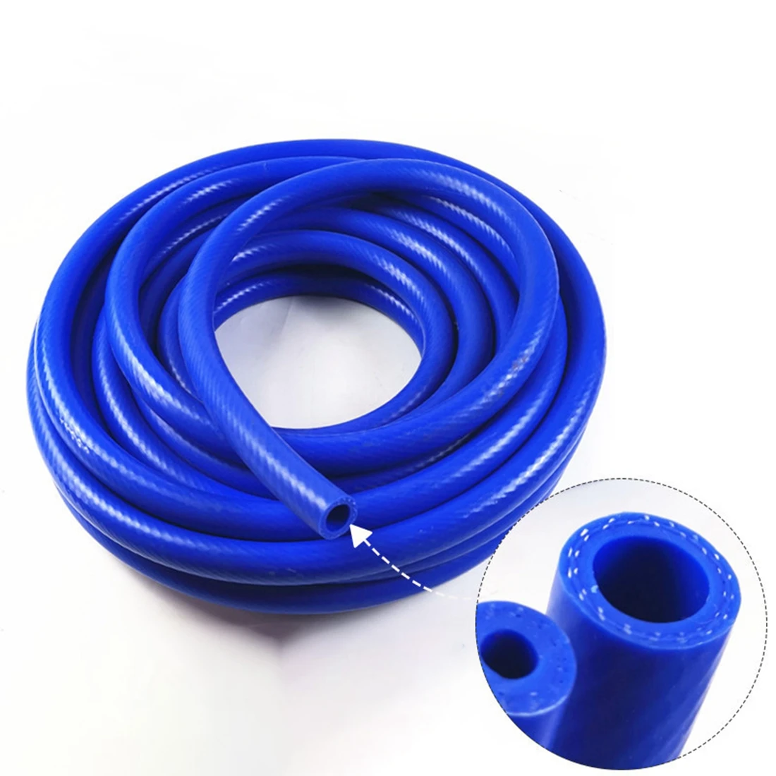 3 Layers Polyester Silicone Hoses Straight 1 Meter Car Engine Universal Blue High Cold Temperature Silica Gel Tube 6-18mm