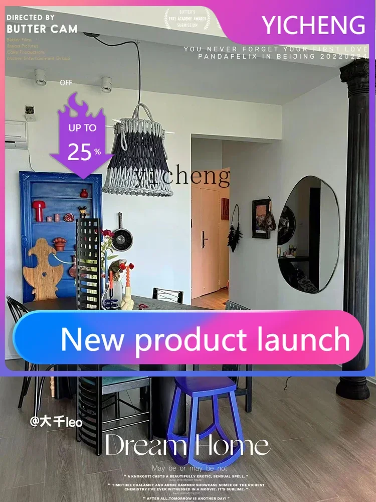 

LYY Mid-Ancient Dining Table Solid Wood Retro Silent Black Household Dining Table Log