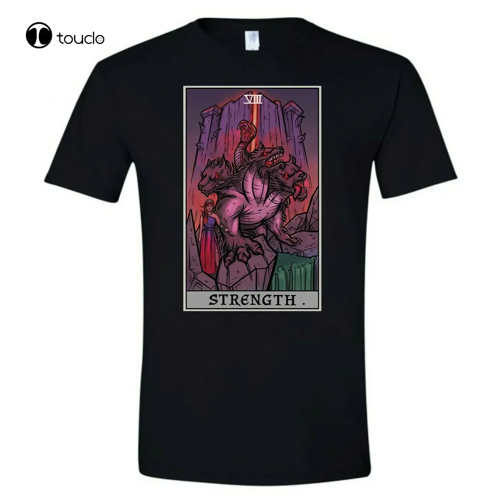 Strength Tarot Card Shirt Pagan Witch Shirt Wiccan T Shirts Cerberus Persephone