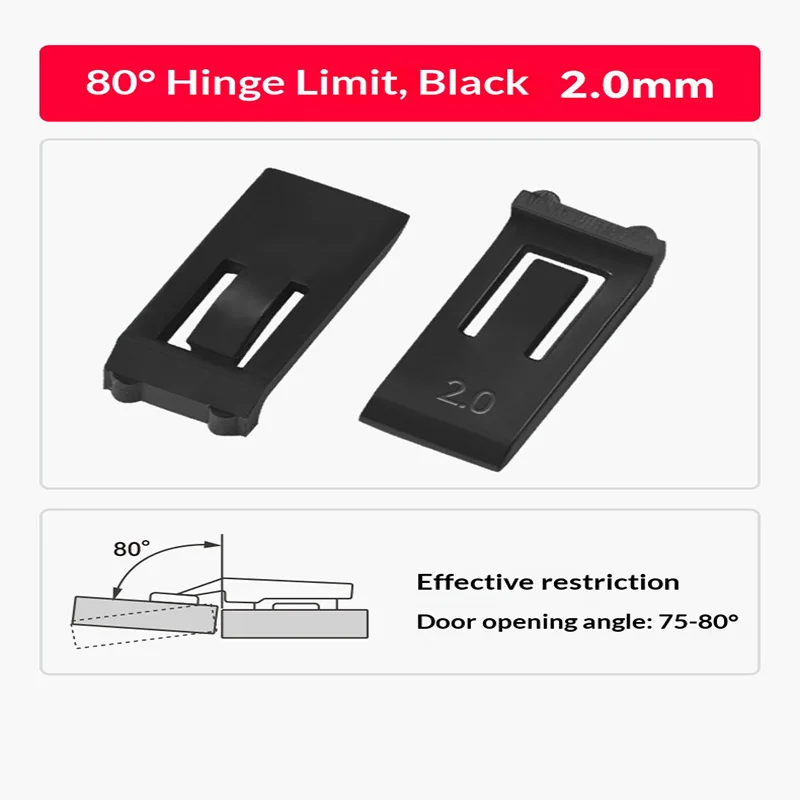 Cabinet Star 90-degree angle cabinet door opening anti-collision hinge 85-degree hinge limiter 80-degree opening hinge limit pla