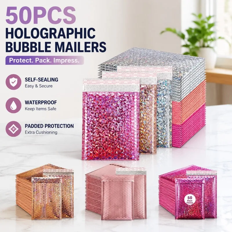 50-envelopes-bolha-holograficos-autoadesivos-impermeaveis-acolchoados-para-pequenas-empresas-sacos-de-envio-a-laser