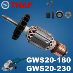 AC 220V 240V GWS20-180 GWS20-230 Armature Rotor Stator Field For BOSCH Angle Grinder Spare Parts Grinder GWS 20-180 GWS 20-230