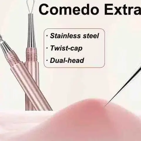1 stks Mee-eter Comedo Acne Puistje Smet Extractor Remover Rvs Naalden Verwijderen Gereedschap Gezicht Huidverzorging Porie Cleaner