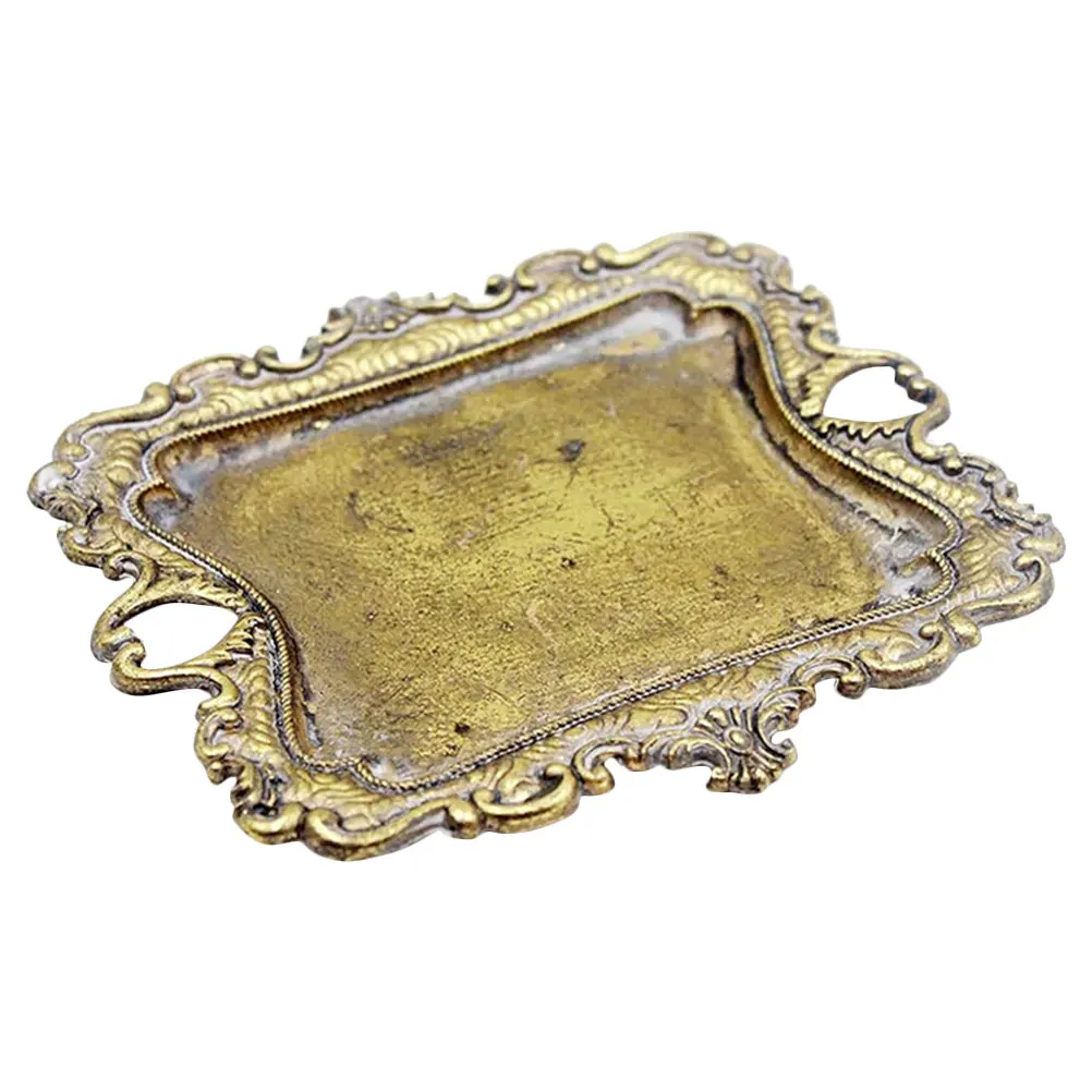 

Metal Jewelry Tray Necklace Bracelet Ring Holder Alloy Display Dish for Women Storage Organizer Box Home Decor