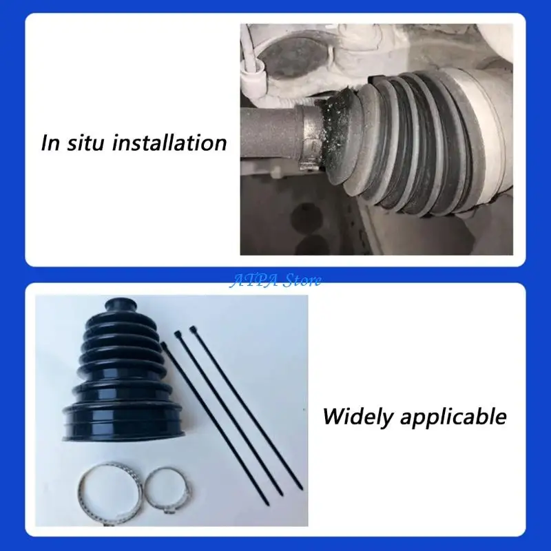 

U13C Silicone Front Axles Boot Repair Pack Universal CV Joint Dust Covers Waterproof Automotive Replacement