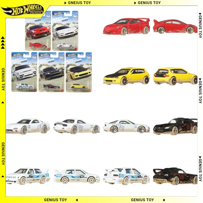 

Hot Wheels 2026 Silver Series Fast & Furious Race-Off Toyota Mazda VW Honda Civic 1:64 Diecast Alloy Metal Body Car Collectible