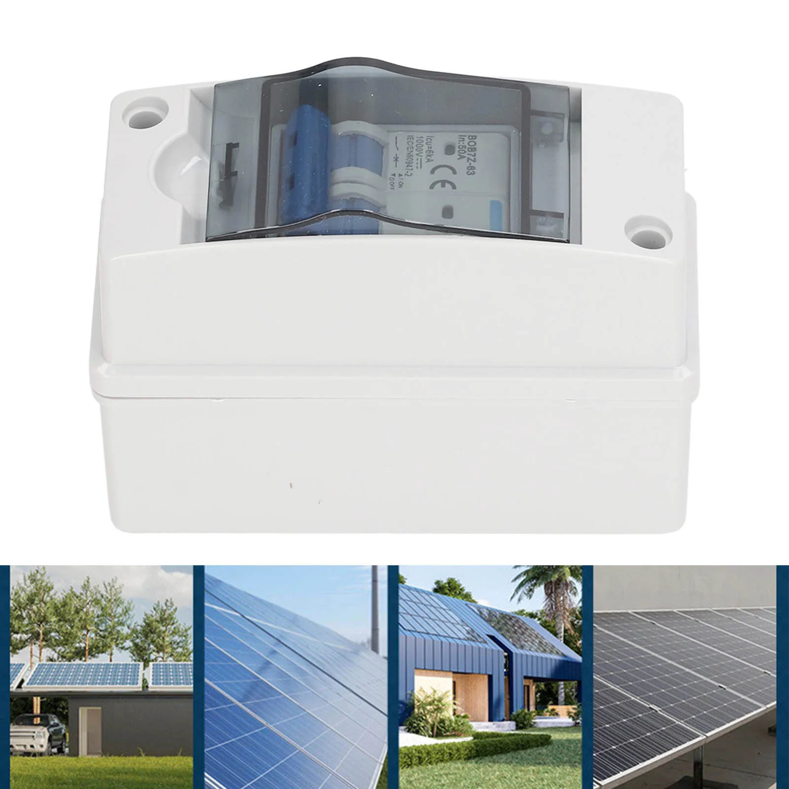 

50A 1000V DC Disconnect Switch PV Solar Miniature Circuit Breaker with IP65 Waterproof Distribution Box