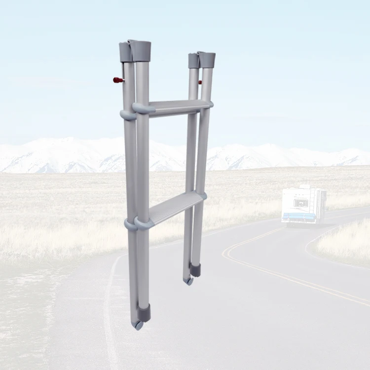 

Camper Accessories Save Space Folding Ladder Aluminum Coated Telescopic Ladder for Truck