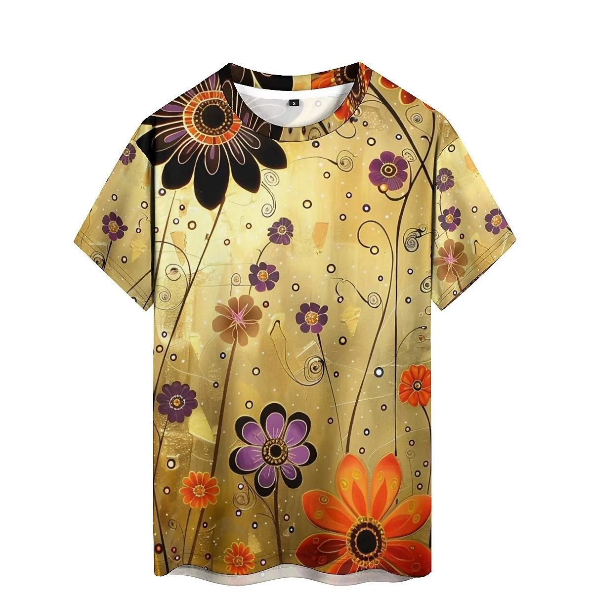 Business and Leisure Men's 3D Printed Short Sleeve T-shirt for Daily Commuting in Europe and America, Breathable and Comfortable