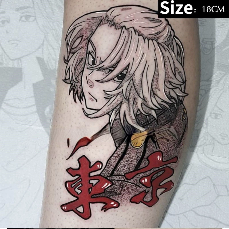 

Luna Store Anime Tokyo Revengers Mikey Fake Tattoo Sticker Waterproof Temporary Tattoo Body Arm For Woman Man Body Art Decals