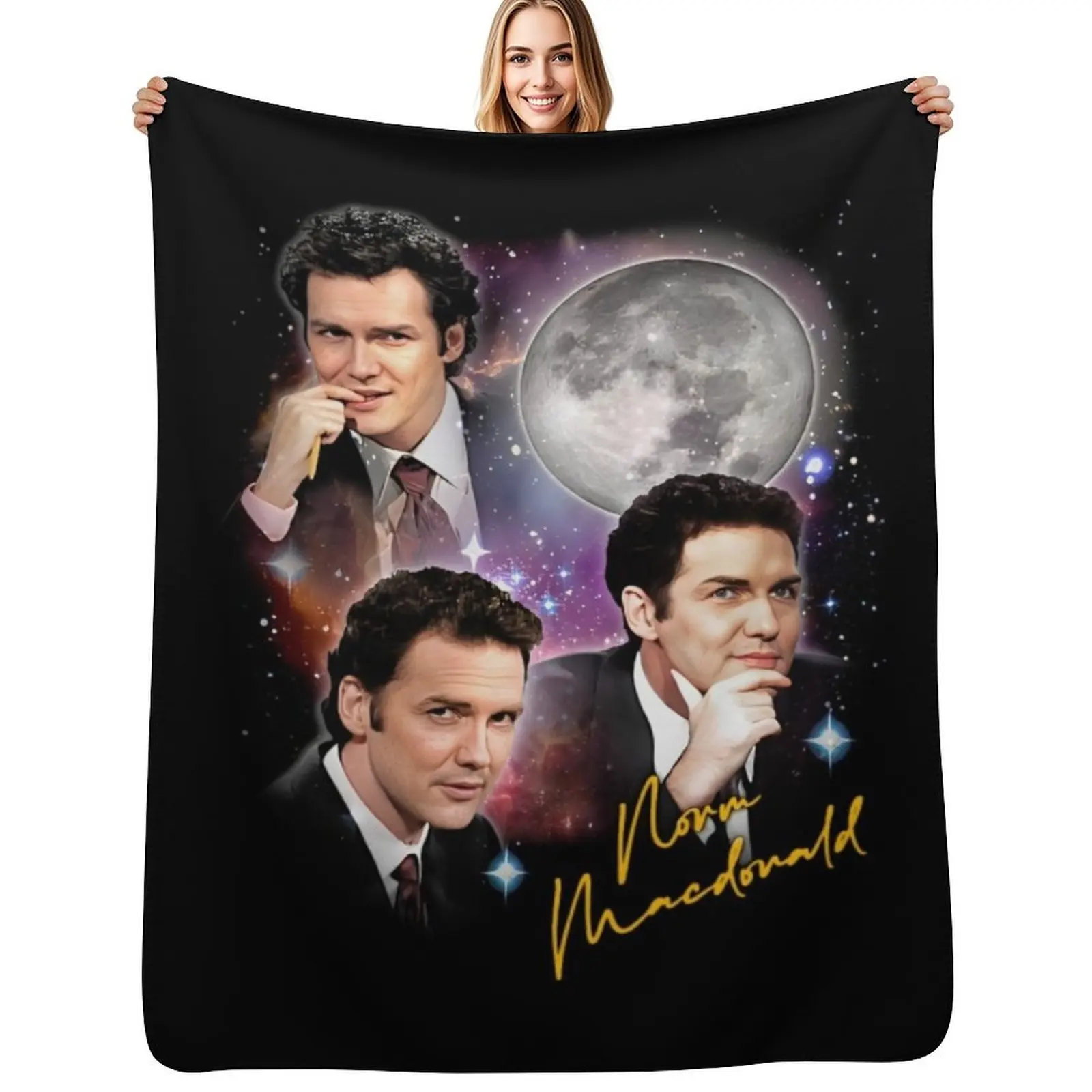 

Norm Macdonald Throw Blanket Cozy Sofa Blanket for TV Watching Napping