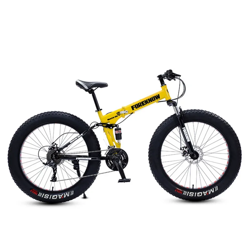 Mountain Bike Bicycle Fat Bike 24speed Aluminum Alloy Frame 26inch Road Beach Snow Bikes Man Double Disc Brake High Carbon Steel