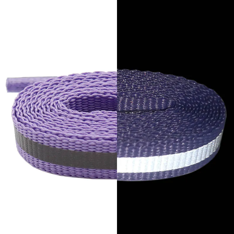 4M Reflective Trendy Purple Shoelaces Vamp Laces Weave Tape for Women Night Running Fans Изи Буст Кроссовки Sneaker Women & Men