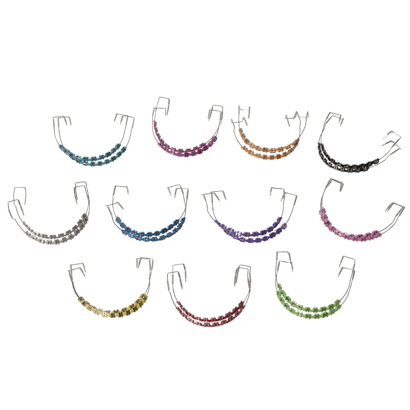 1 Stück Hosenträger Dekoration Kette Dental Kieferorthopädische Temporäre Zubehör Hosenträger Box Oral Hosenträger Mode Dekoration