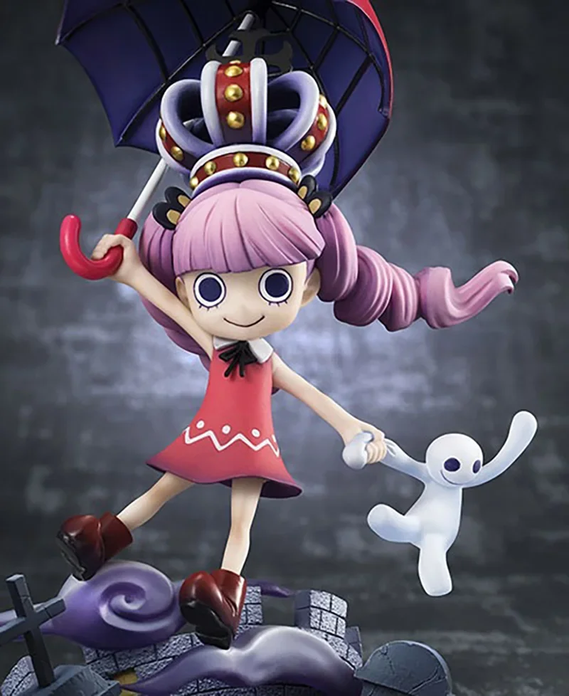 One Piece Anime GK POP Childhood Ghost Princess Perona Action Figure Doll Model PVC Toys Children Birthday's Gift Decoration