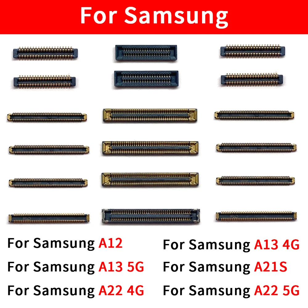 10 Pcs For Samsung A12 A13 4G 5G A21S A22 4G 5G LCD Display Screen FPC Connector Port On Mainboard Flex Cable