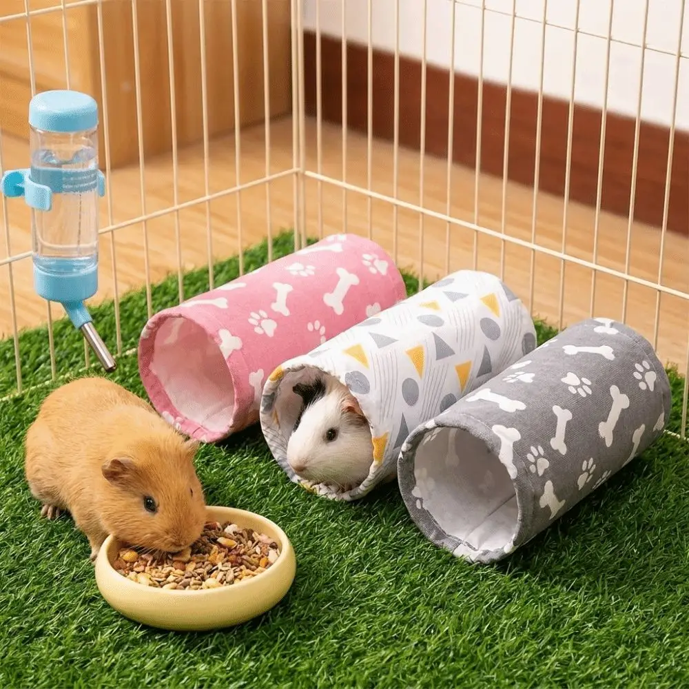 Durable Corner Hideout Hamster Hideout Toys Tunnel Design Breathable Small Pet Hiding Toys Guinea Pig Tunnel Small Pets