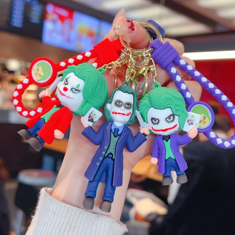 New model Batman Joker image doll bag keychain cute pendant Wonder Woman car accessories keychain