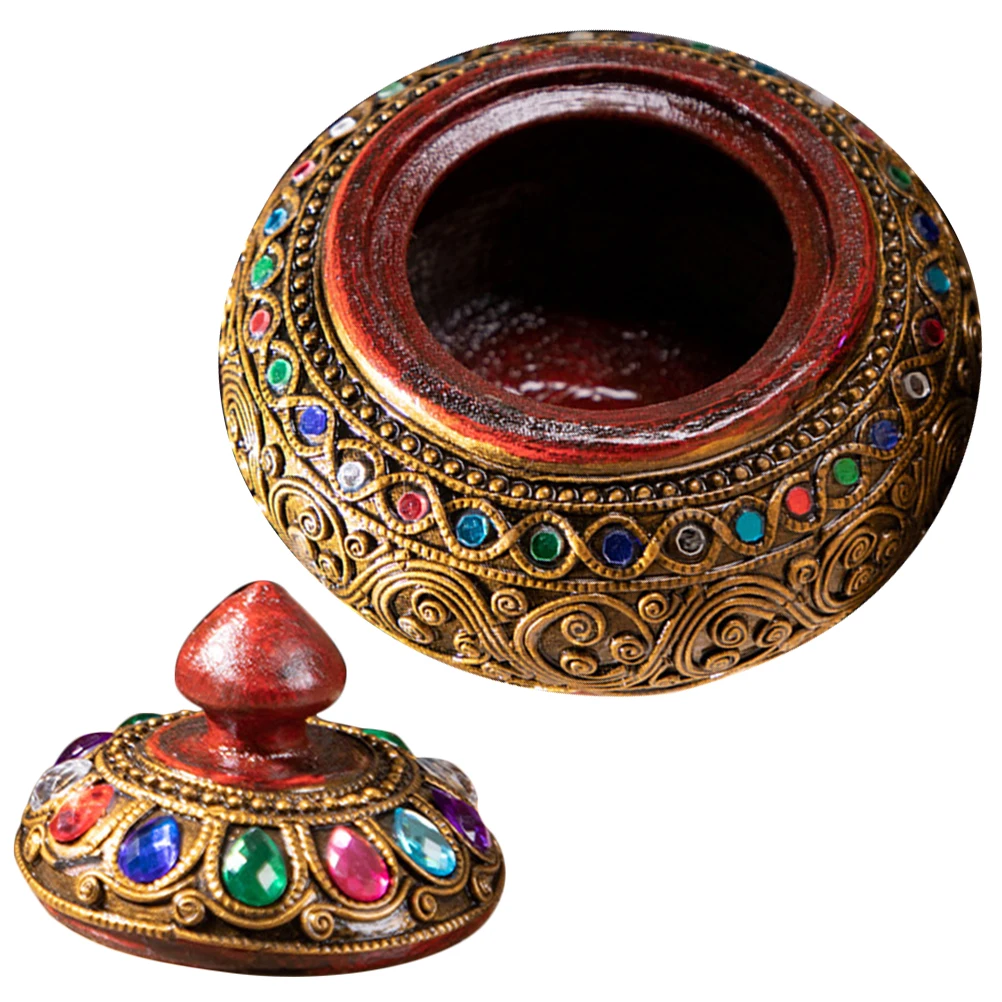 

Wooden Candy Small Jewelry Organizer Earring Small Jewelry Organizer Case Vintage Storage Container Handcrafted Thai Style