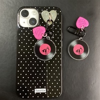 2Pcs/Set KPOP Idols New Album APT Keychain Creative CD Heart-Shaped Car Door Keyring Pendant Boys Girls Acrylic Bag Accessories