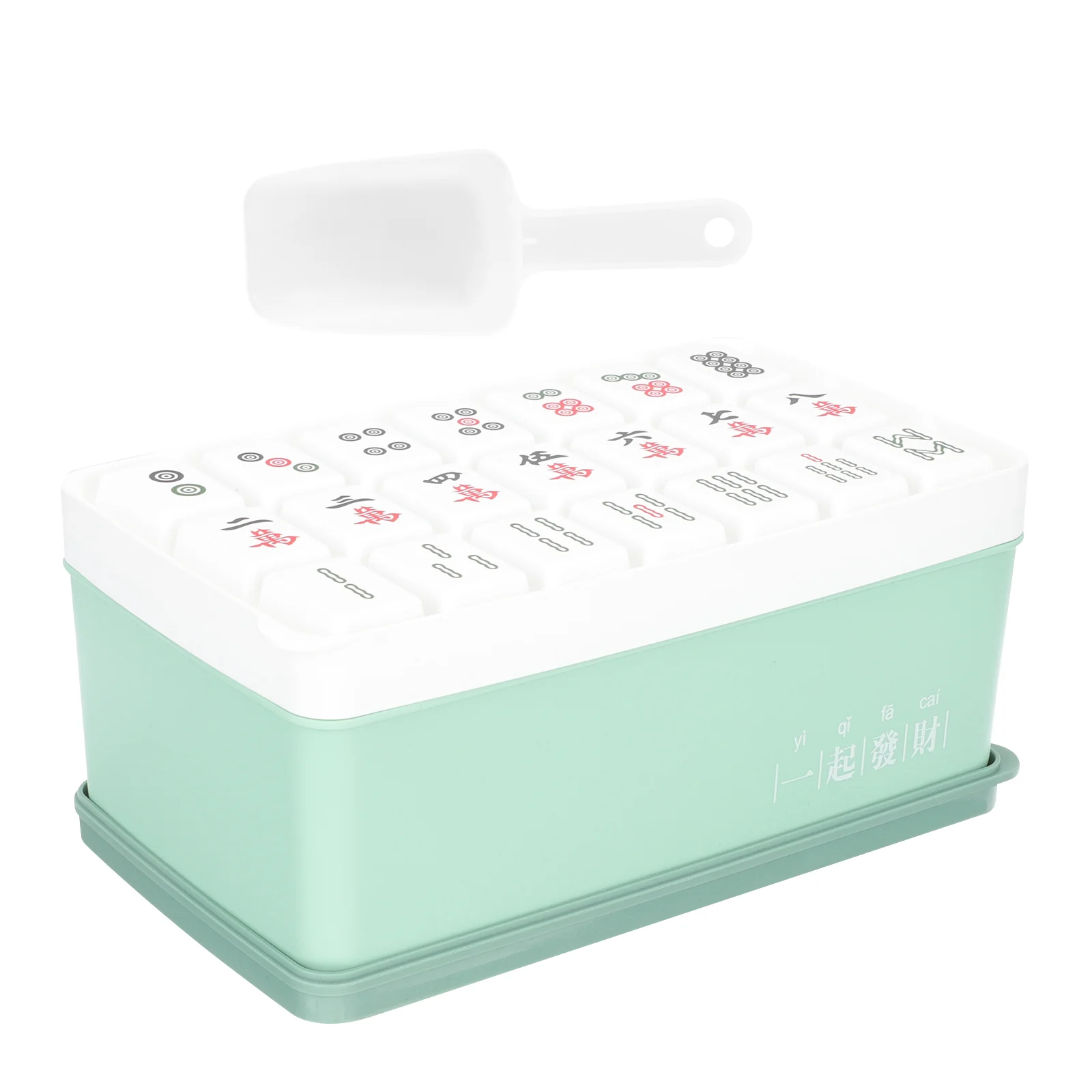 Kostkarka do lodu Mahjong Pattern Tray Cube Making Machines for Home Pp Kitchen Accessories Professional