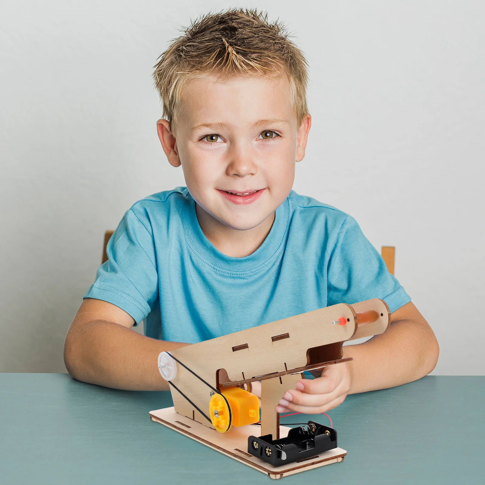 

Electric Conveyor Belt Stem Project DIY Science Kit for Kids Educational Physics Experiment Set Enhancing Logic Creativity