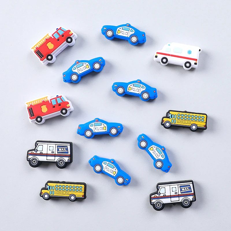 20pcs New Silicone Focal Beads Car Baby Beads Teething Chew Toys DIY Pacifier Chain Jewelry Bracelet Pens Accessories Wholesale