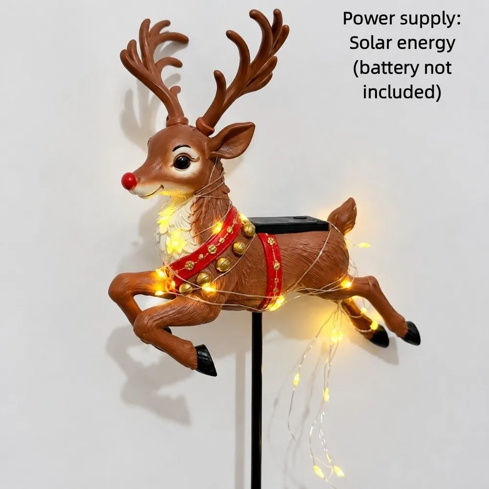 Swirling Effect Reindeer Pathway Light Waterproof Energy Saving Garden Decor Lamp LED Beads Simple To Install Landscape Lighting