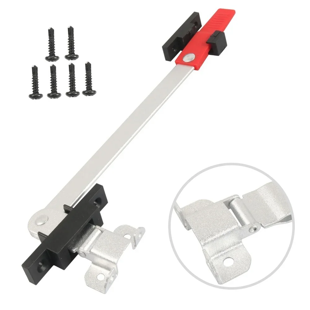 Exit Handle Bar RV Window Latch Safety-first Design Pre-assembled Unit Includes Mounting Screws Silver With Red Handle