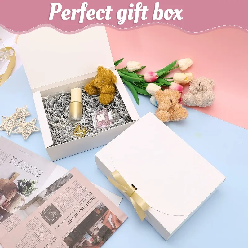 5 Stück schwarze Geschenkboxen mit Deckel, luxuriöse schwarz-rosa Geschenkboxen mit Schleife, Boxen für den Trauzeugen, Brautjungfernboxen, Abschlussgeschenke. – Detail 2