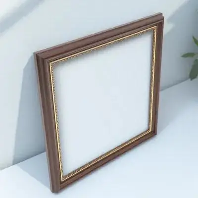 Vintage Resin Floating Frame for Canvas Display