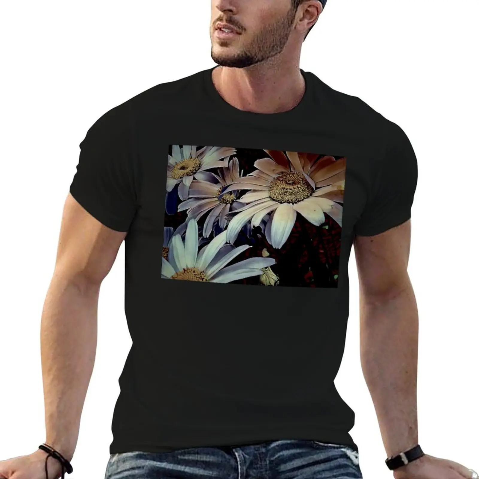 Zombie Goth Dark Daisy T-Shirt anime stuff anime oversized graphic tee customizeds anime shirts men