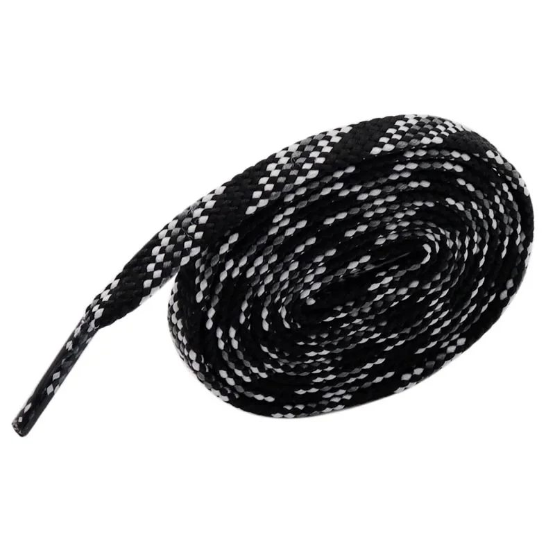 Weiou Lace 7MM Polyester Casual String Premium Black White Grey Hoodie Draw Cordon Flat Shoelaces Easy Tie Normal Canvas Lacet