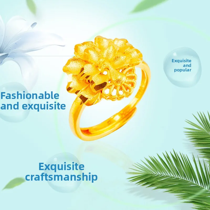 

Открытое кольцо с имитацией 24-каратного золота, женское украшение, с изображением павлина, праздничный подарок, модное кольцо с медным покрытием под золото