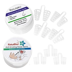 3/9/12PCS/Set Soft Anti-Snoring Nasal Dilator Silicone Easy Breath Nasal Clip Stop Snoring Aid Device Crooked Nose Correction